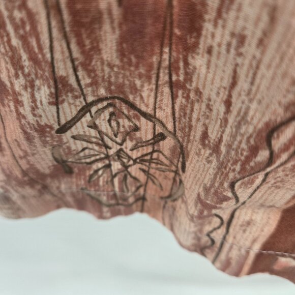 Vintage Cooke Street Honolulu Brown 100% Cotton Button Down Medium - Picture 6 of 12